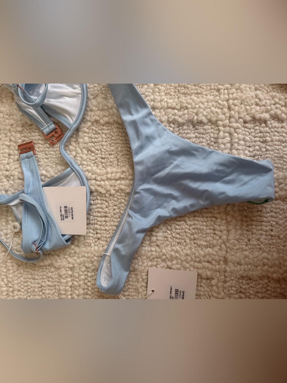 Hello Molly Powder light Blue Bikini Set size small - Picture 8 of 9
